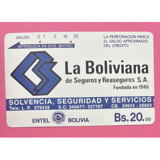 Bolivie Bs. 10  Vide Entel...