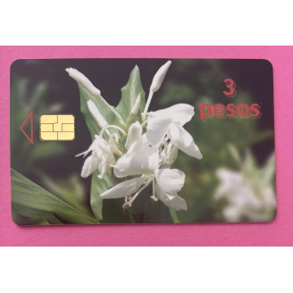 Cuba 3 pesos ETECSA Fleur