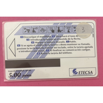Cuba 5.00 Pesos ETECSA Neuve