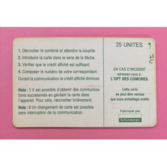 Comores 25 Unités OPT