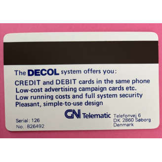 Danemark  Test card DECOL