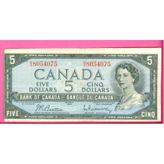 Canada P.77b 5 Dollar Etat...