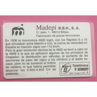 Espagne, Telecarte, 5000...