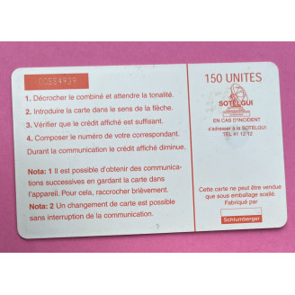 Guinée telecarte 150 unités...