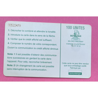 Guinée telecarte 100 unités...