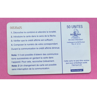 Guinée telecarte 50 unités...