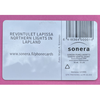 Finlande Télécarte 30...