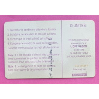 Gabon Telecarte 10 unités...