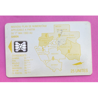 Gabon Telecarte 25 unités...