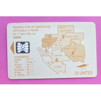 Gabon Telecarte 25 unités...