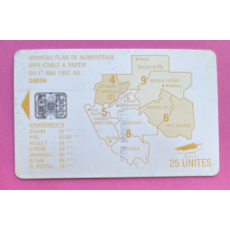 Gabon Telecarte 25 unités...