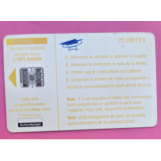 Gabon Telecarte 25 unités...