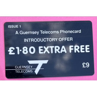 Guernesey Telecartes 9£ 1...