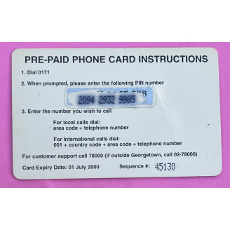 Guyana Telecartes 2000 $...