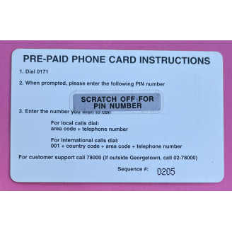 Guyana Telecartes 500 $...