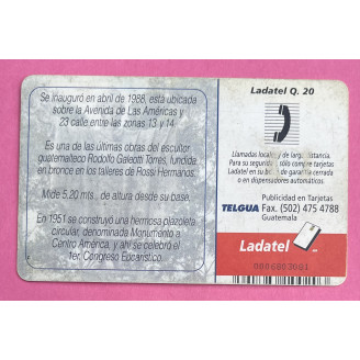 Guatemala telecarte 20Q...