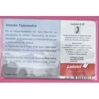 Guatemala telecarte 20Q...