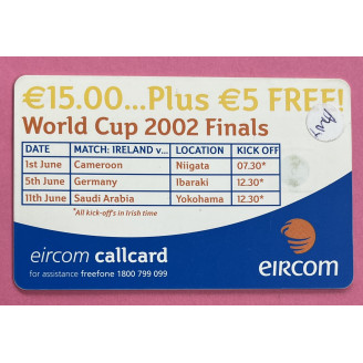 Irlande  Telecarte 15 €...
