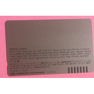 Hawaï, Telecartes 6 units...