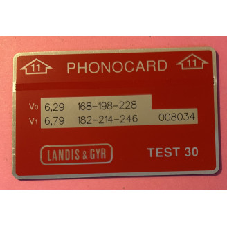 Portugal  test 30 LANDIS & GYR