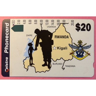 Rwanda télécarte 20$ carte...