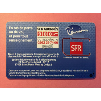 Réunion télécarte  GSM SFR