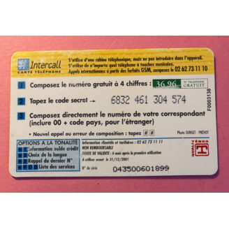 Réunion télécarte 50 Francs...