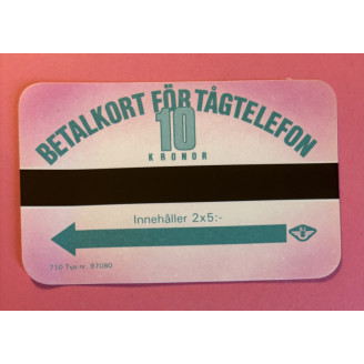 Suède télécarte 10 Kronor...