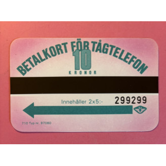 Suède télécarte 10 Kronor...