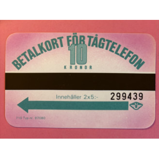 Suède télécarte 10 Kronor...