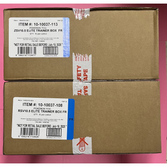 2 cases scellés ETB Pokemon...