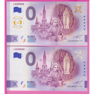 66-LOURDES BILLET SOUVENIR...