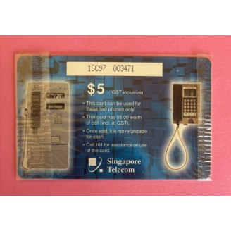 SINGAPOUR télécarte 5$  NSB...