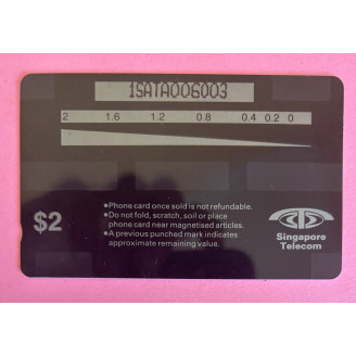 SINGAPOUR télécarte 2$...