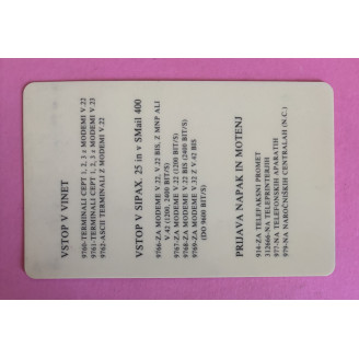 SLOVÉNIE télécarte A-100...
