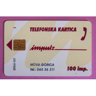 SLOVÉNIE télécarte 100 imp...