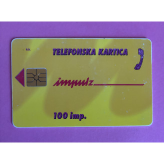 SLOVÉNIE télécarte 100 imp...