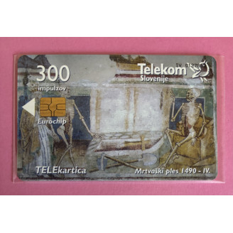 SLOVÉNIE télécarte 300 imp...