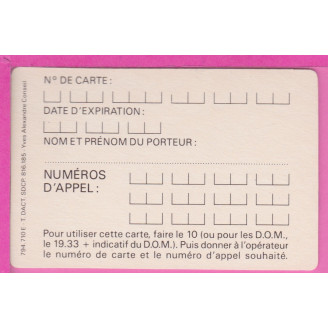 A21 20 HOL CARTE TEST 1 NEUVE