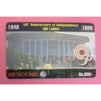 SRI LANKA télécarte Rs.600...