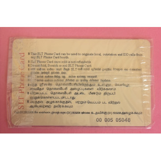 SRI LANKA télécarte Rs.100...
