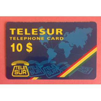 SURINAME télécarte 10$ TELESUR