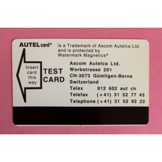 SUISSE télécarte TEST CARD...