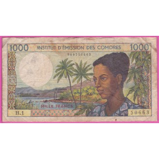 Comores P.8 Etat B 1000...