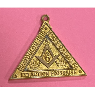 Médaille maçonnique, grande...