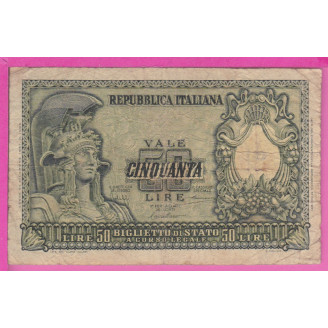 Italie P.91a ETAT B+ 50...