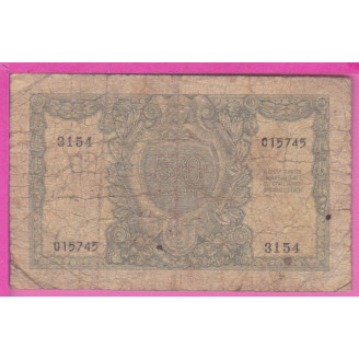Italie P.91b ETAT B 50 Lire...