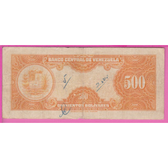 Vénézuela P.37b ETAT TB 500...