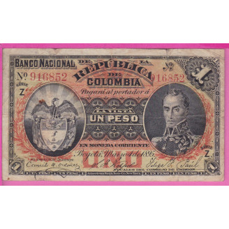 Colombia P.214a Etat TB 1...