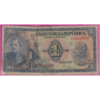 Colombia P.380f Etat B 1...